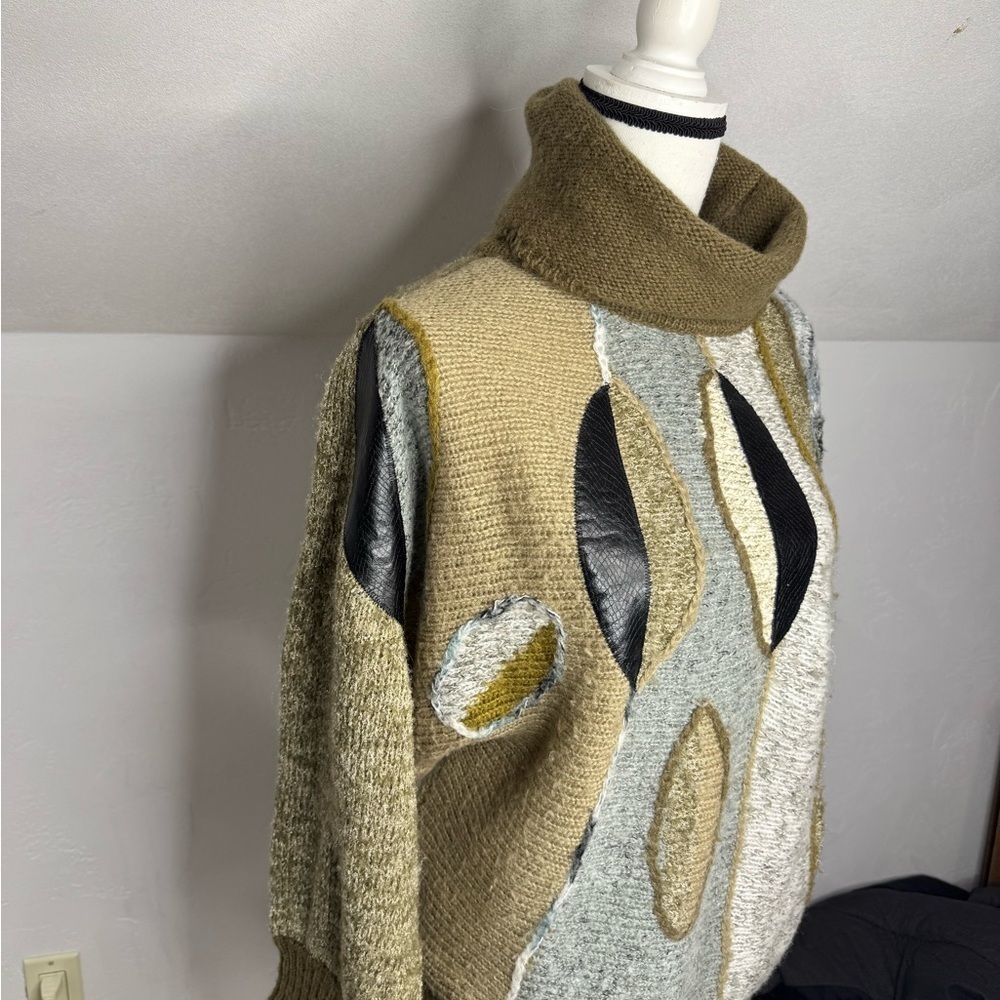Jason Maxwell vintage mixed medium wool blend sweater - Picture 3 of 10